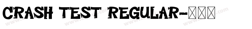 Crash Test Regular字体转换